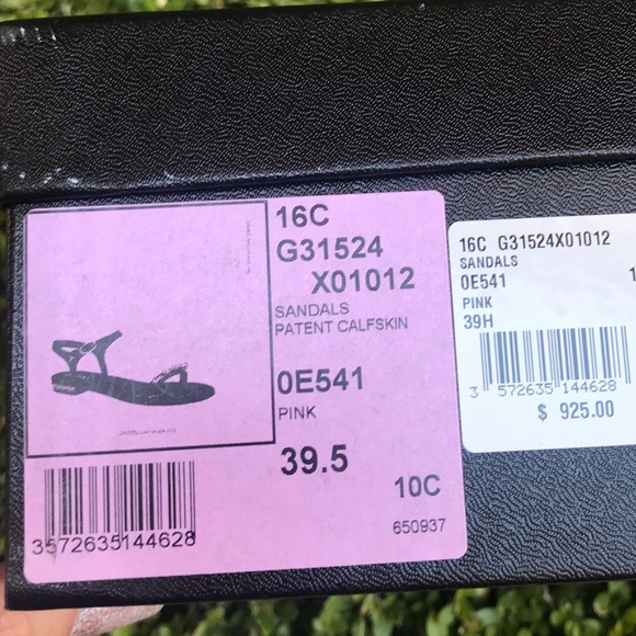 {CHANEL} Pink Patent Calfskin Sandals Size 39.5EUR - Picture 11 of 12